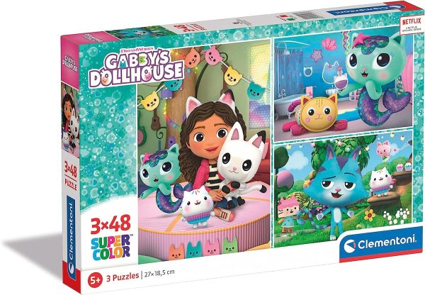 PUZZLE 3X48 PZAS LA CASA DE GABBY