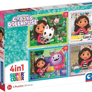 PUZZLE 4 EN 1 LA CASA DE GABBY