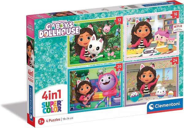 PUZZLE 4 EN 1 LA CASA DE GABBY
