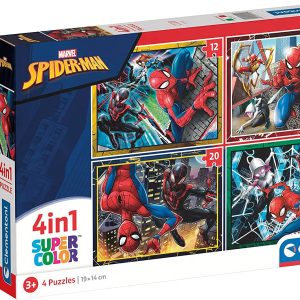 PUZZLE 4 EN 1 SPIDERMAN