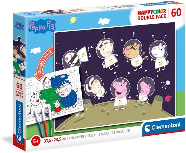 PUZZLE 60 PZAS PEPPA PIG DOBLE CARA