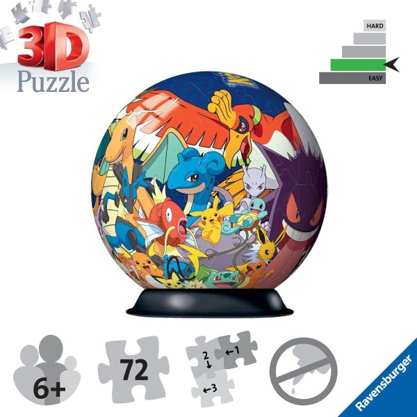 PUZZLE BALL POKEMON 3D - 72 PIEZAS - Image 2