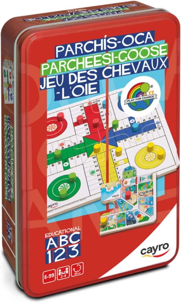 PARCHIS OCA TRAVEL CAJA DE METAL FSC. 100%