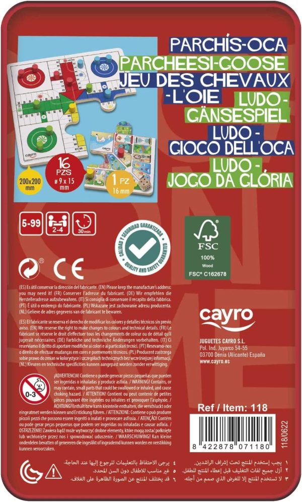 PARCHIS OCA TRAVEL CAJA DE METAL FSC. 100% - Image 2