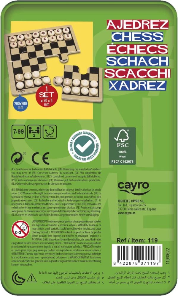 AJEDREZ TRAVEL CAJA METAL FSC 100% - Image 2