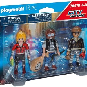 SET 3 FIGURAS LADRONES PLAYMOBIL