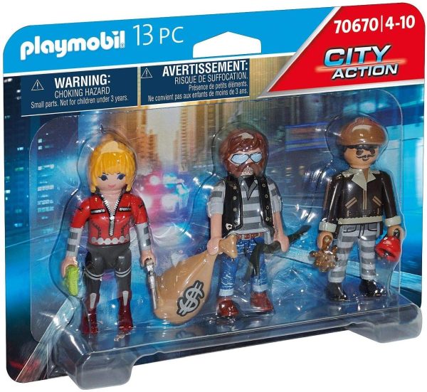 SET 3 FIGURAS LADRONES PLAYMOBIL