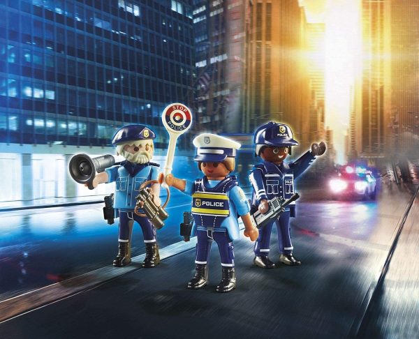 SET 3 FIGURAS POLICIA PLAYMOBIL - Image 2