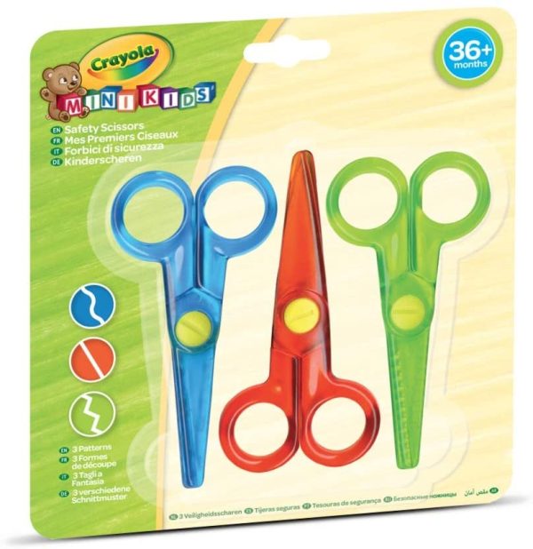 SET 3 TIJERAS SEGURAS MINIKIDS CRAYOLA