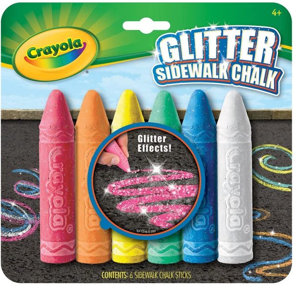 SET 6 TIZAS SUELO DE SUELO GLITTER (PURPURINA) LAVABLES