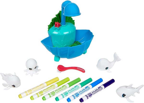 WASHIMALS OCEAN PETS SET ARRECIFE Y 4 ANIMALES MARINOS - Image 4